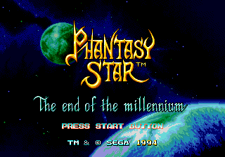 Phantasy Star IV (USA) Title Screen
